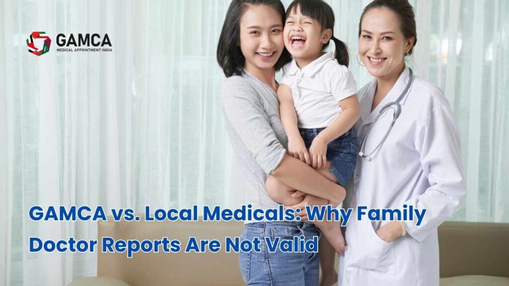 GAMCA India medical registration portal interface for Indian workers