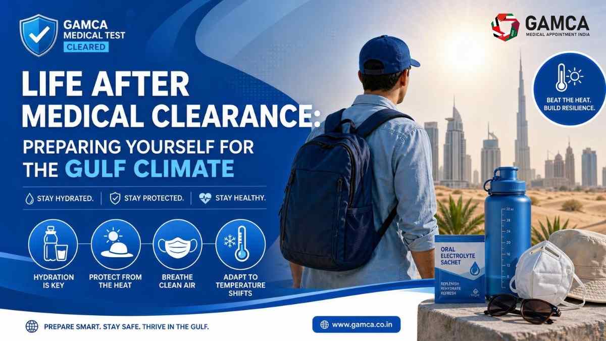 Preparing for the Gulf climate after GAMCA medical clearance